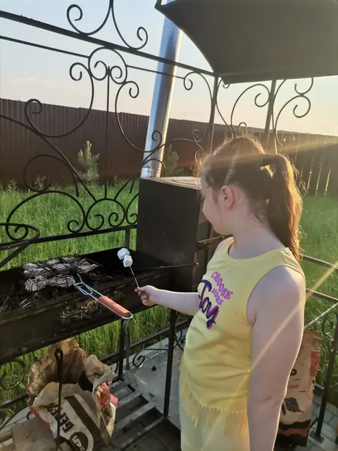 Мангальная зона у домика