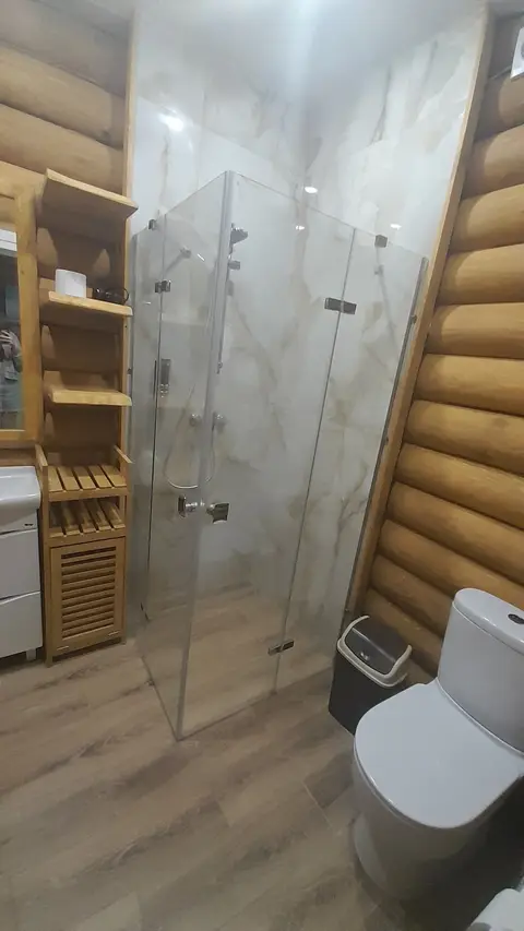 Санузел с душевой в домике