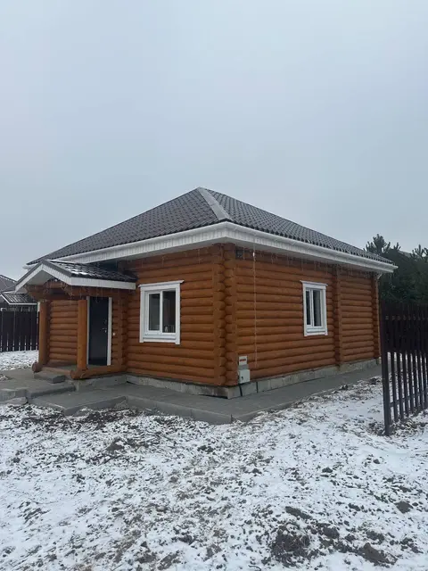 Дом из сруба зимой в «Морозко»