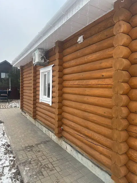Дом из сруба зимой в «Морозко»
