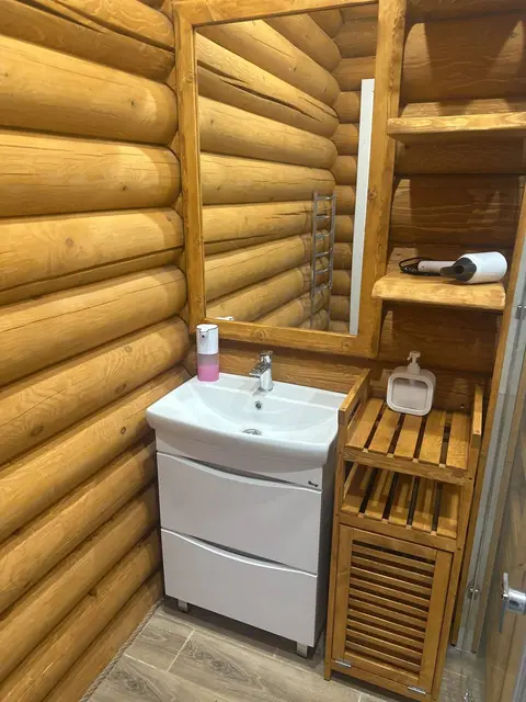 Санузел с душевой в домике