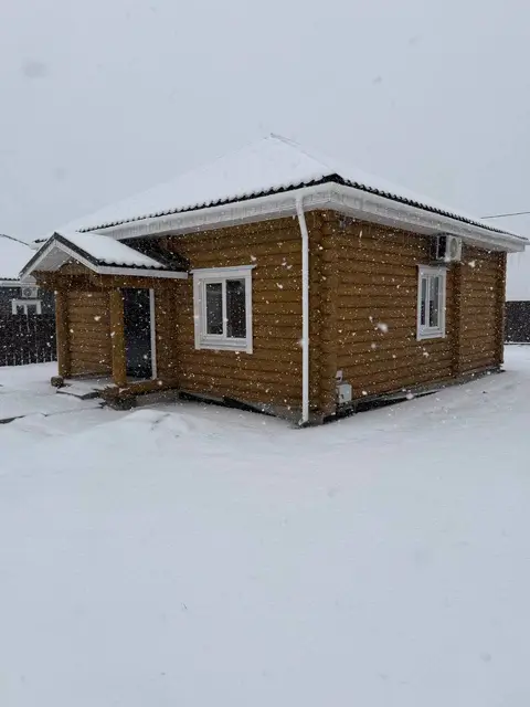 Дом из сруба зимой в «Морозко»